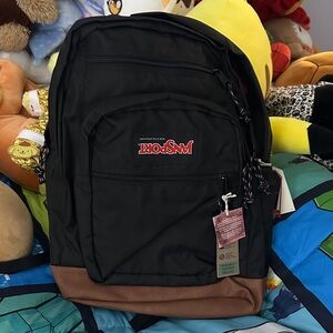Upside down JanSport Strangerthings Black and Tan Backpack